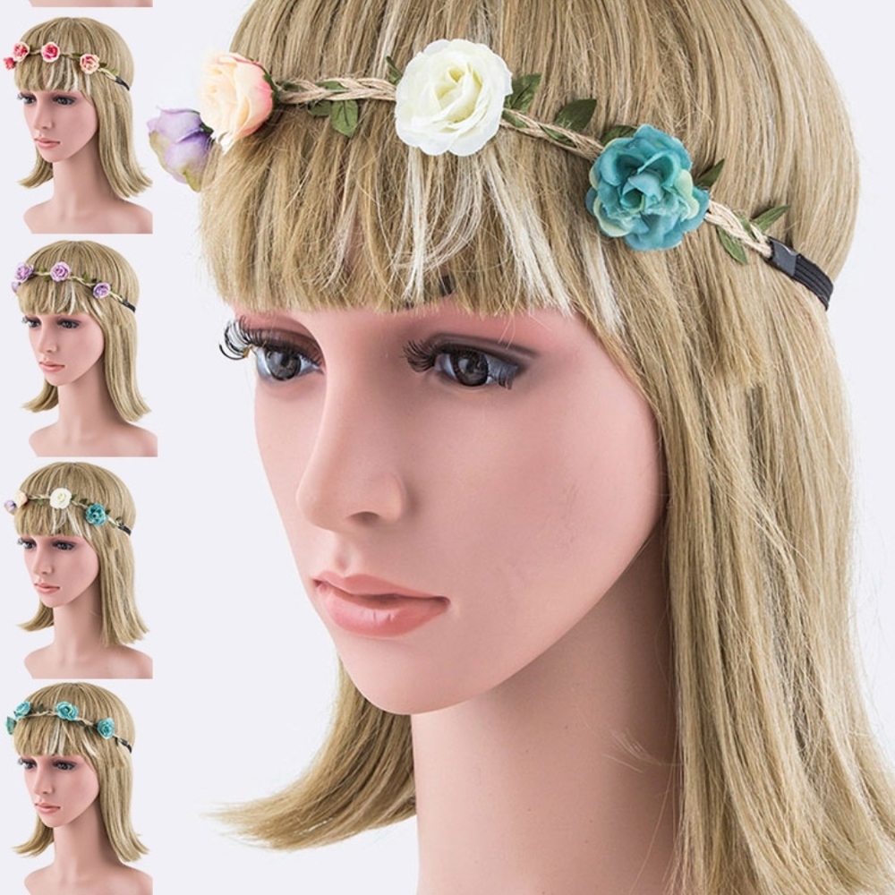 Assorted Floral Braided Headband